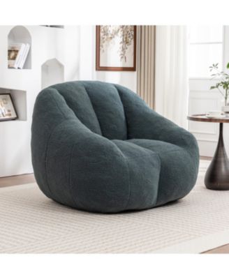 Tufted Bean Bag Chair with Memory Foam