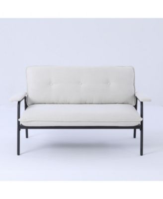 Beige 53-inch Sofa Small Apartment Living