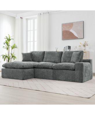  Cloud Sectional Sofa 107.9" Grey