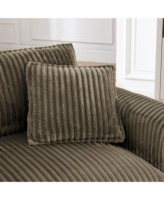 Brown Corduroy Accent Chair