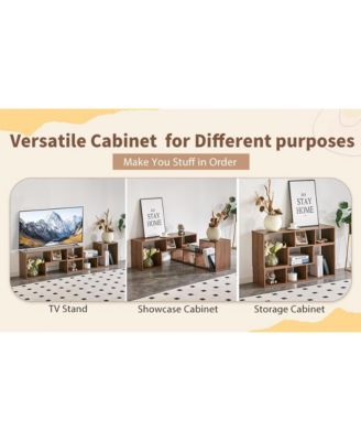 Streamdale  Furniture Cube TV Stand Media Center - Open Storage Bookcase Shelf