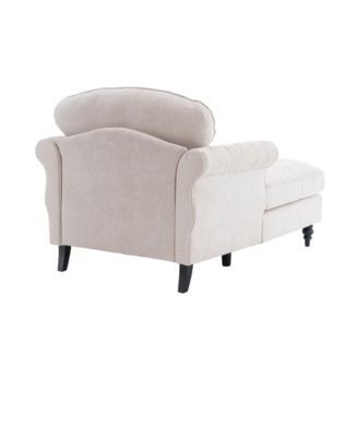 Oversized Chenille Chaise Lounge Sofa Bed