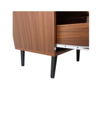 Wooden Nightstand with 2 Drawers