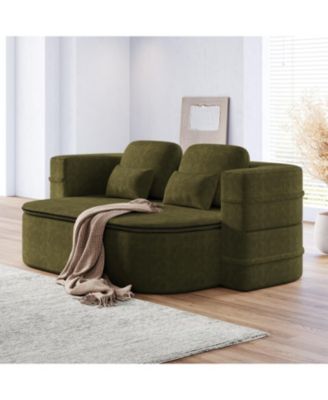 Streamdale 75" Foldable Sofa Bed with Blanket