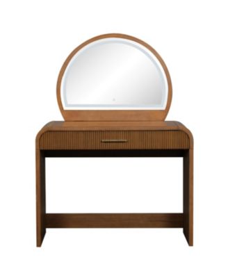 39" Lighted Mirror Vanity Table - Espresso