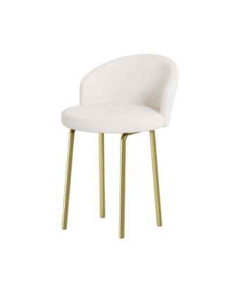 Velvet Vanity Desk Set, Marble Top, Adjustable Storage