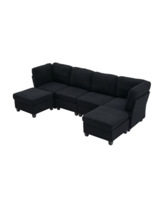 Streamdale Modular Sectional Sofa- Convertible 6-Seat Couch with Chaise & Ottoman