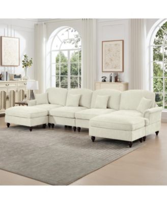 Streamdale Classic U-Shape Sectional Sofa with Ottomans