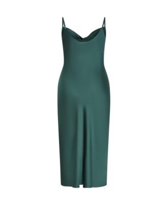 Plus Size Satin Slip Dress