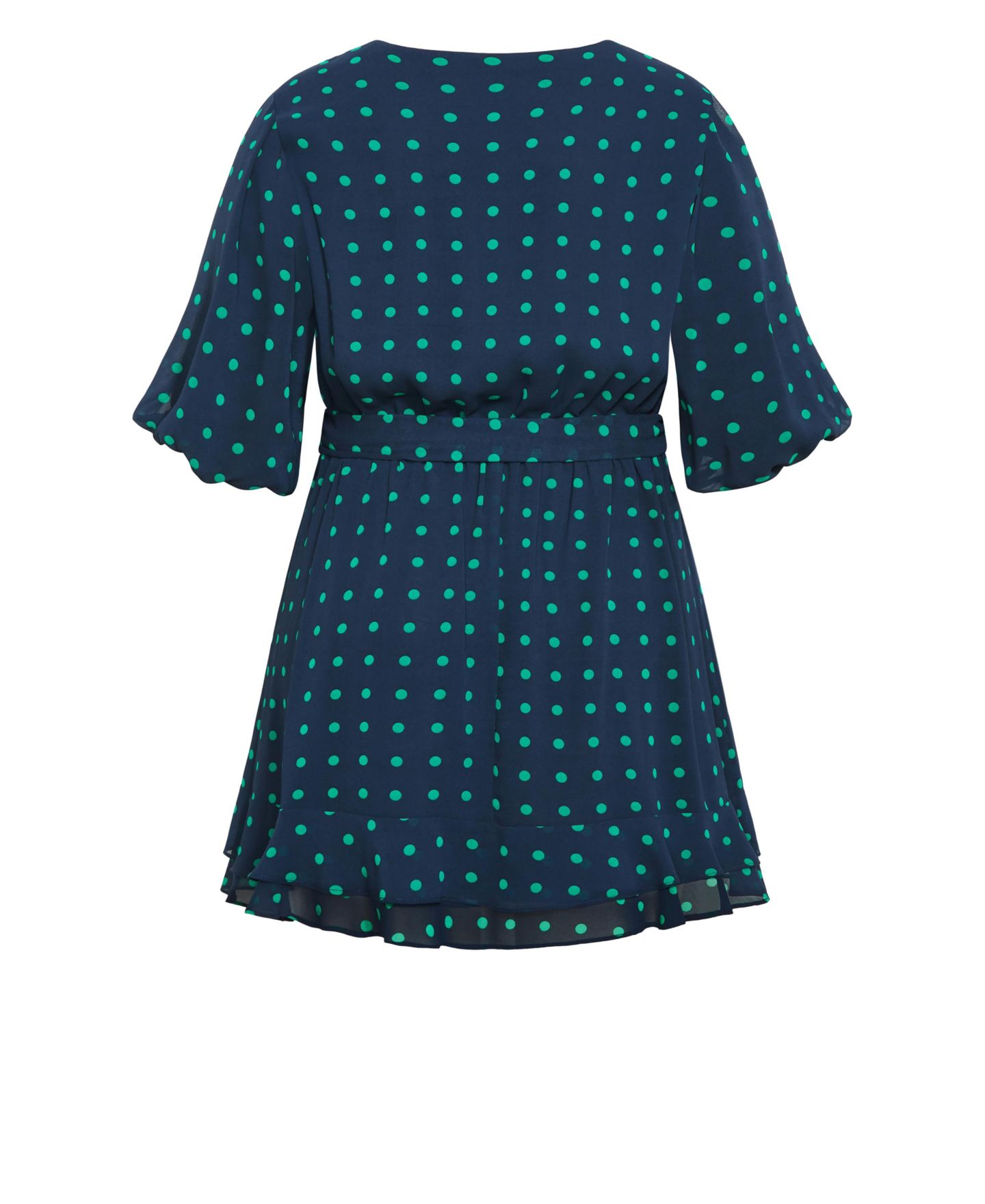 Женское платье CITY CHIC Plus Size Keily Print, цвет: Зелёный с принтом — фото 4