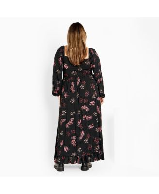 Plus Size Cassie Floral Maxi Dress