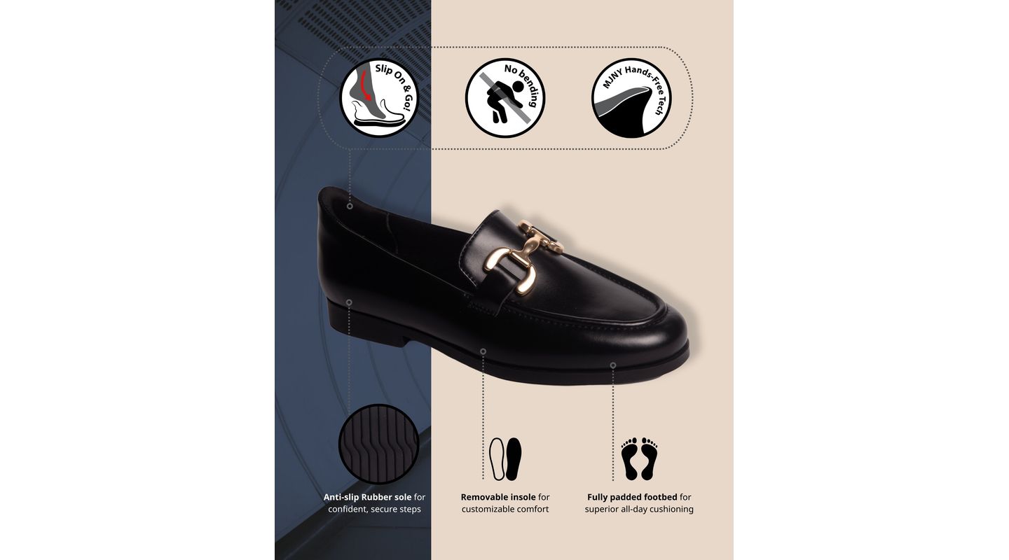 Женские туфли Marc Joseph New York Avery Street Hands-Free Slip On Technology, цвет: Чёрный — фото 8