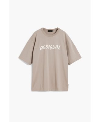 Men's Short-sleeve T-shirt with textured logo