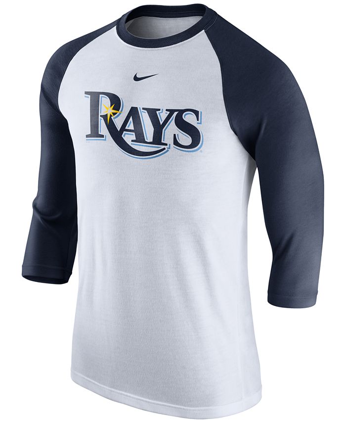 Nike Men's Tampa Bay Rays Wordmark Raglan T-Shirt - Macy's