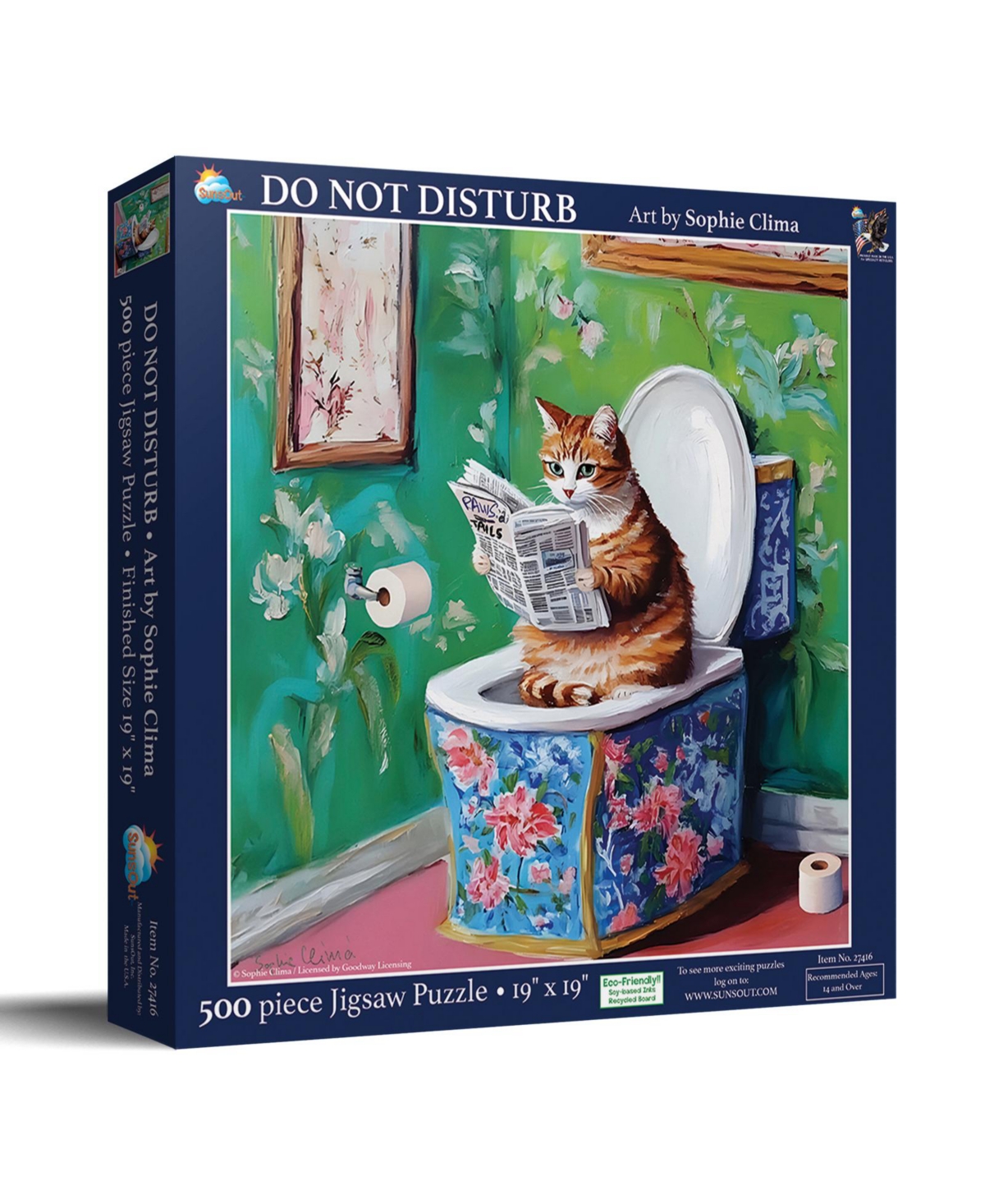 SunsOut Do Not Disturb 500 piece Jigsaw Puzzle for Adults
