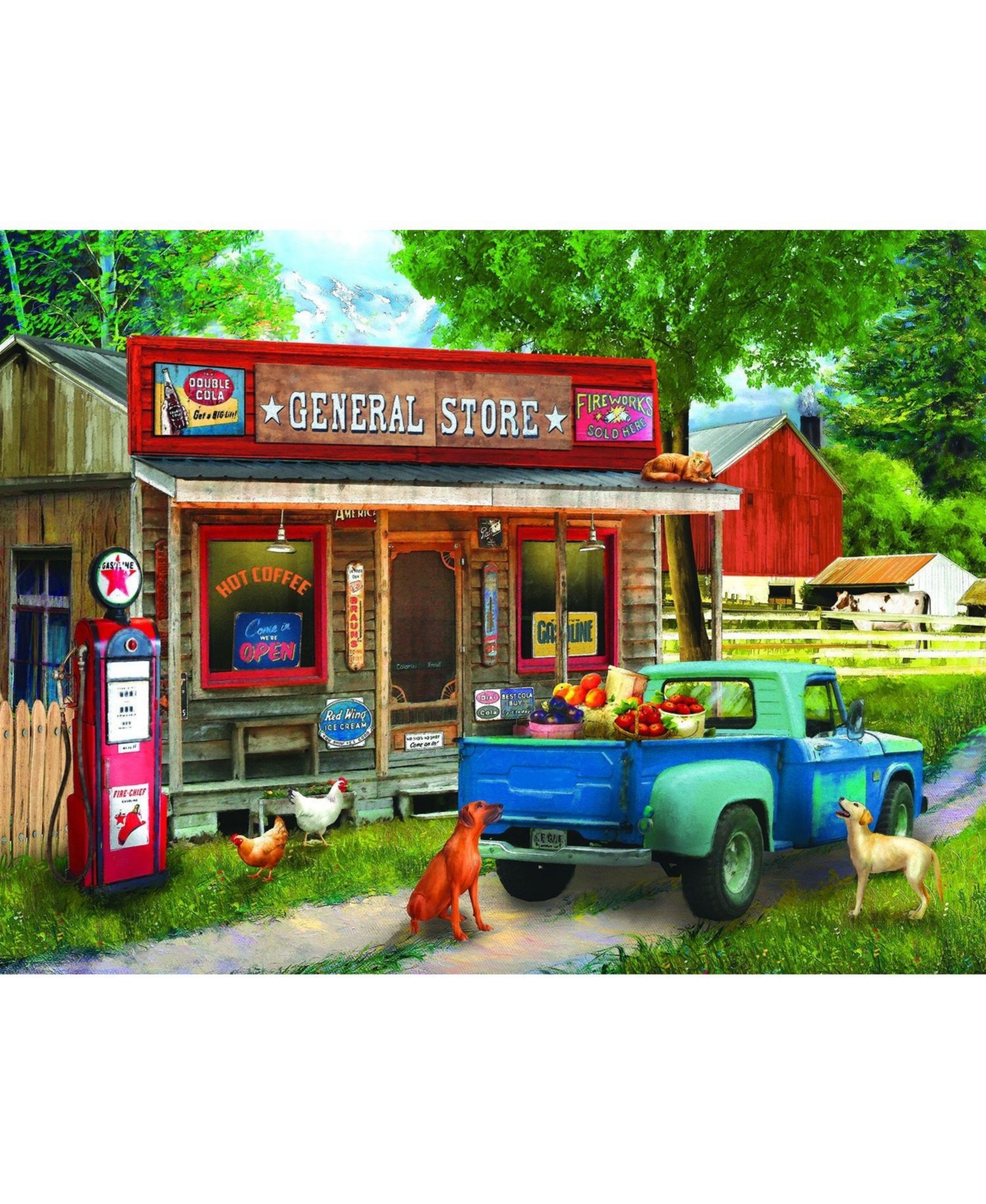 SunsOut A Stop at the Store 1000 piece Jigsaw Puzzle for Adults