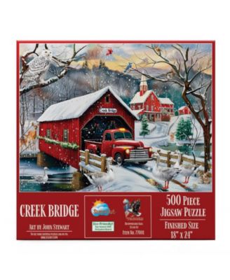 Creek Bridge 500 piece Jigsaw Puzzle for Adults Christmas
