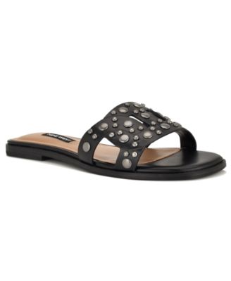 Women's Gomaz Embellished Flat Slip-On Sandals