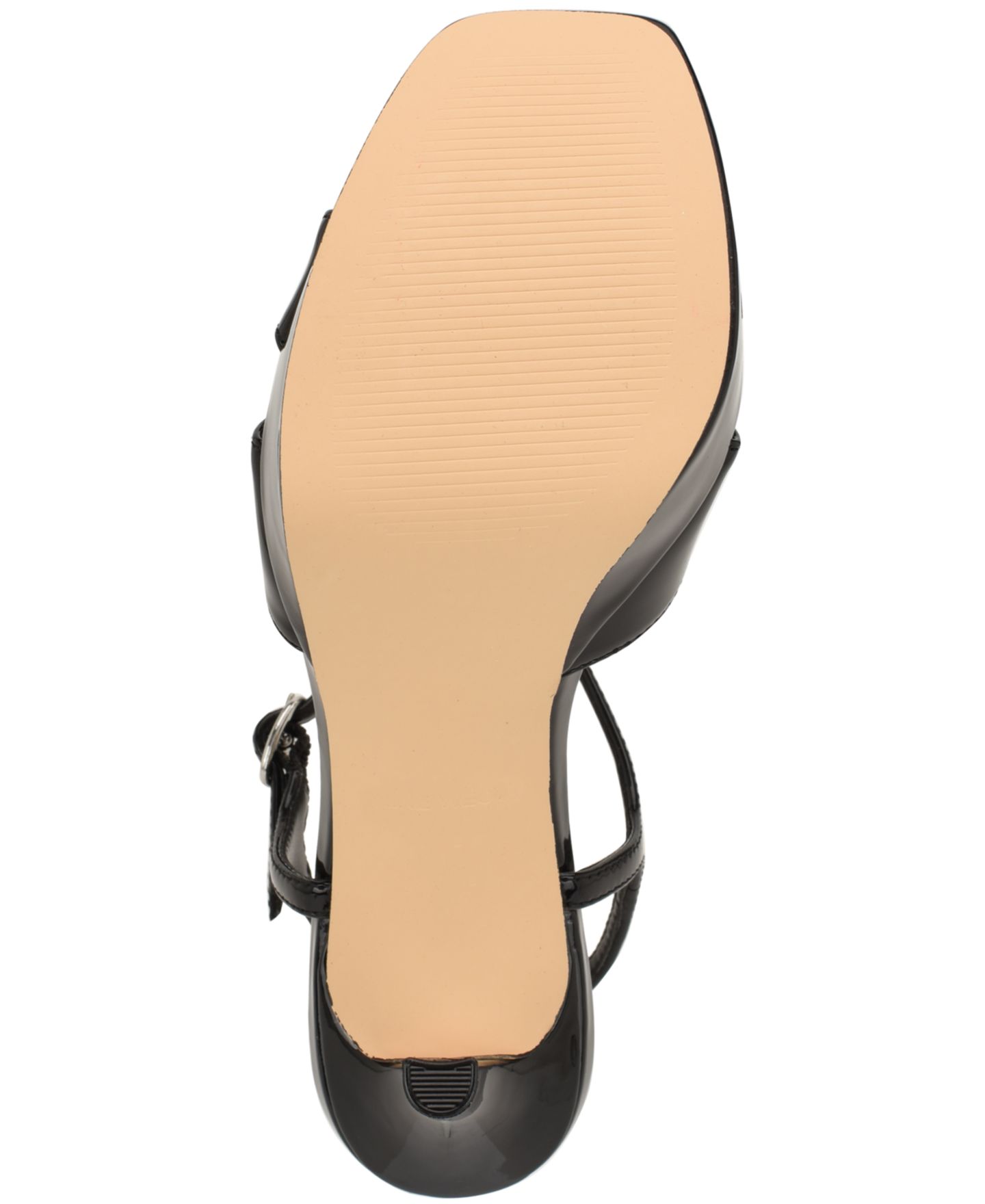 Женские сандалии Nine West Tates Square Toe High Stiletto Dress Sandals, цвет: Чёрный лаковый — фото 5