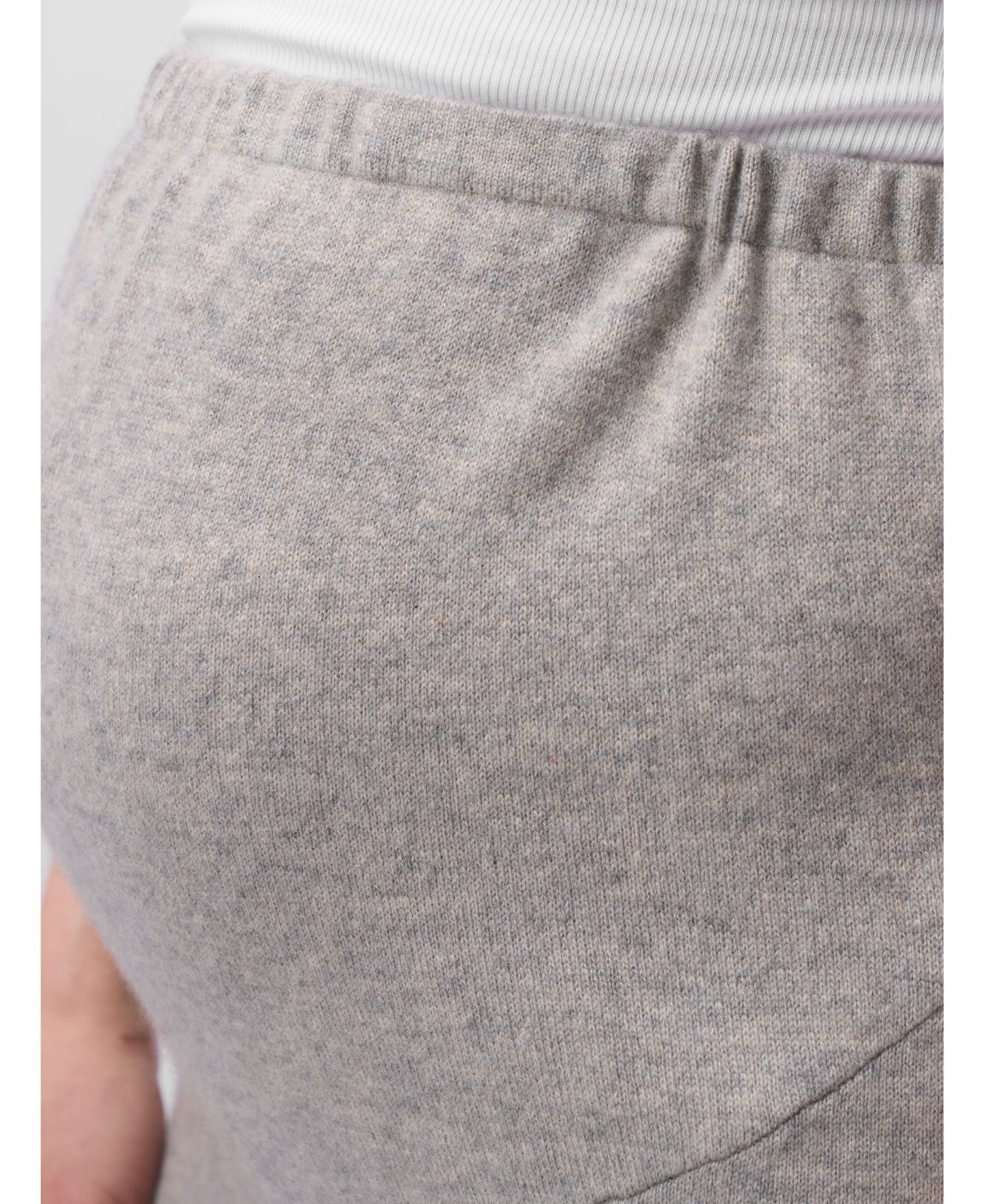 Женские брюки Gobi Cashmere Maternity Wide-Leg Knitted Cashmere, цвет: Серый — фото 6