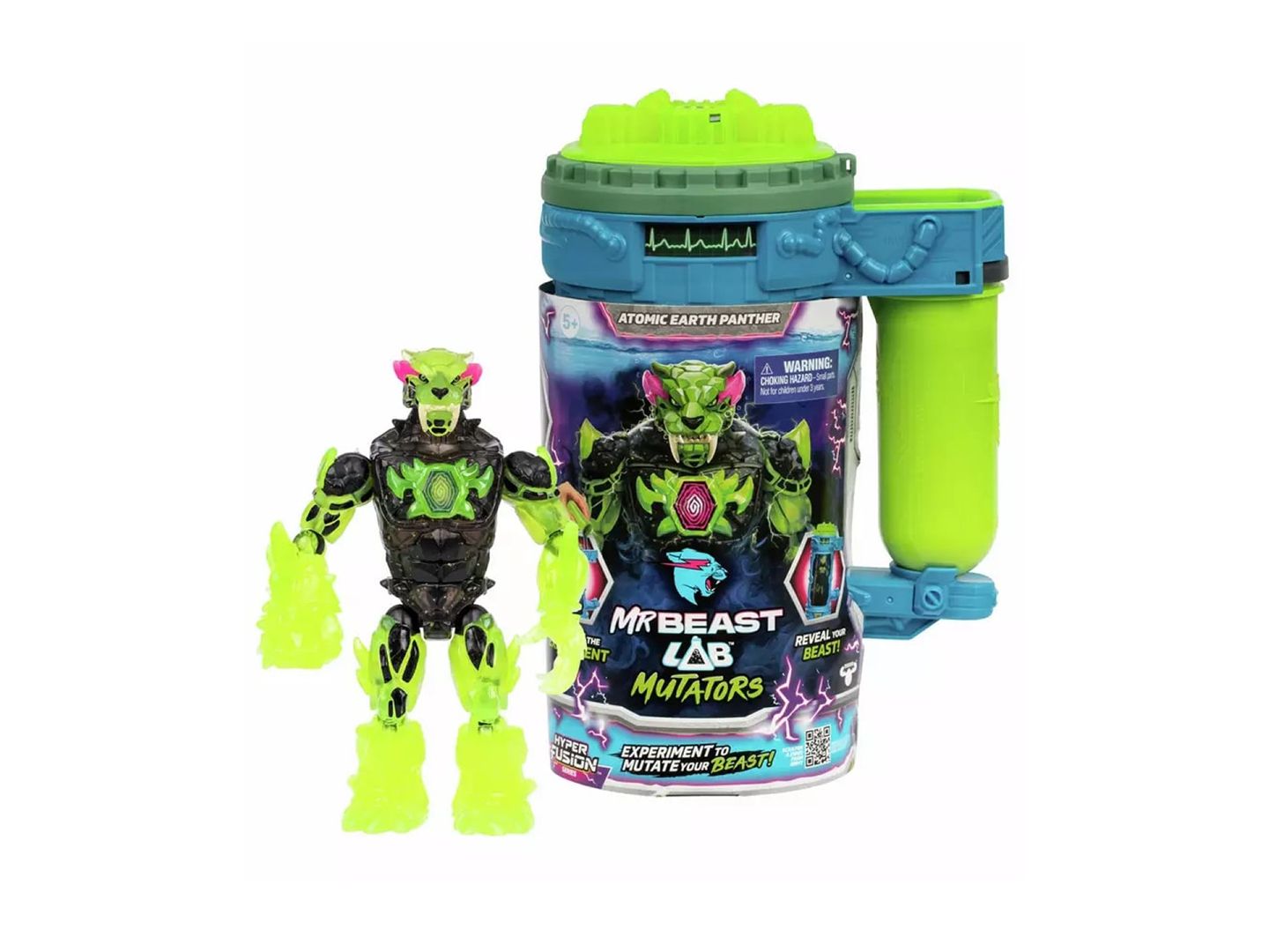 Детская фигурка Mr Beast Lab Mutation Chamber Rock Panther Action Figure — фото 1