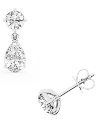 Lab Grown Diamond Drop Earrings (3 ct. t.w.) in 14k White Gold