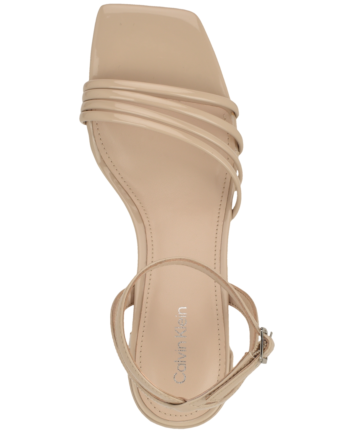 Calvin Klein Women's Pazey Strappy Block Heel Dress Sandals