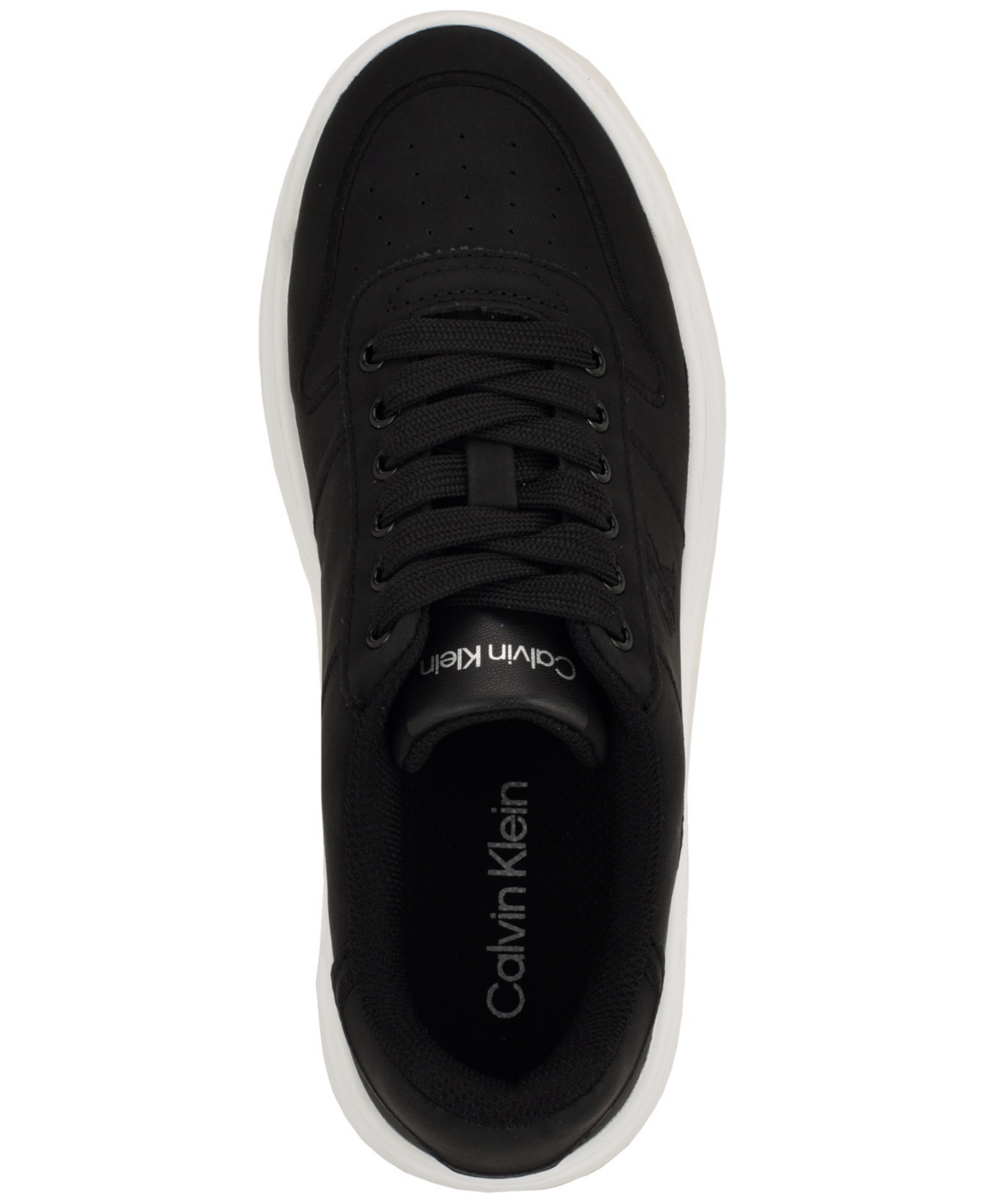 Calvin Klein Women's Pozin Round Toe Lace-Up Sneakers
