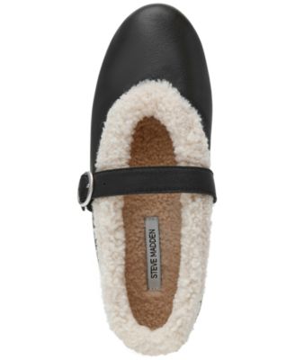 Women's Lodge Cozy Adjustable Strap Mary Jane Flats