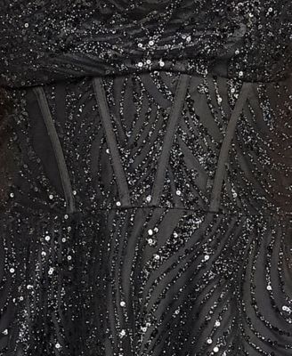 Juniors' Spaghetti Strap Sweetheart Neck Dress