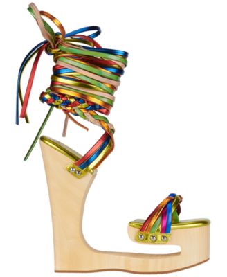 Women's Mazes Sculpted Leg-Wrap Platform Sandals