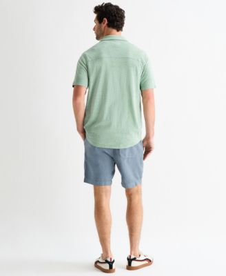 Men's Short-Sleeve Linen Knit Shirt paired with the Mustang T-shirt and Bluestone 7 Inch Linen Pull On Shorts