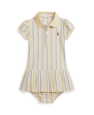 Baby Girls' Striped Polo Dress and Bloomers