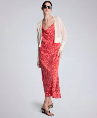 Women's Saddle-Shoulder Cropped Cardigan