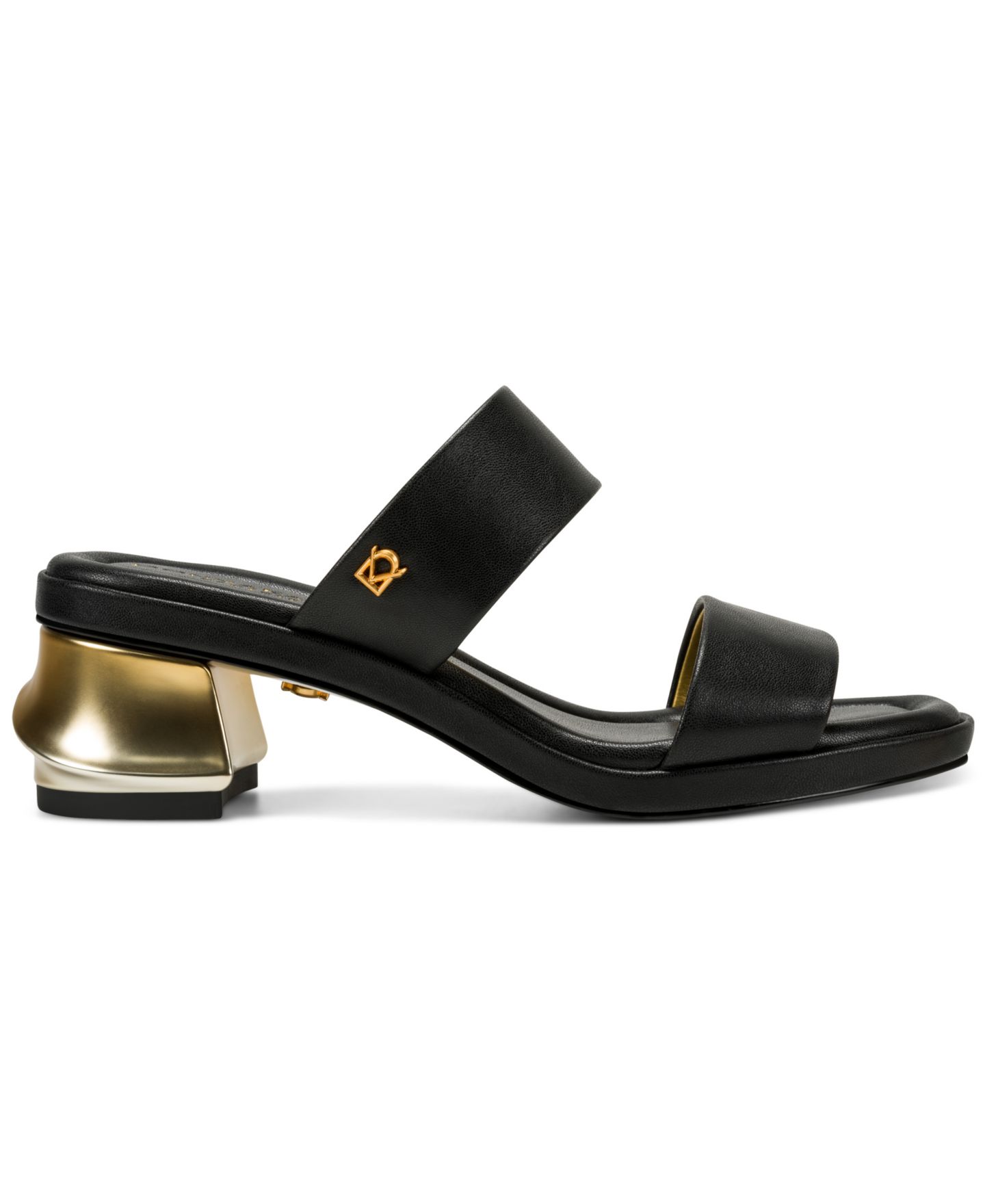 Женские сандалии Donna Karan New York Teagan Double Band Dress Sandals, цвет: Чёрный — фото 2