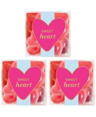 Valentine's Day Sweet Heart Strawberry Hearts Candy Cube Kit, 3 Pieces