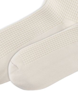 Men's American Flag Waffle Stitch Crew Socks, 2-Pack