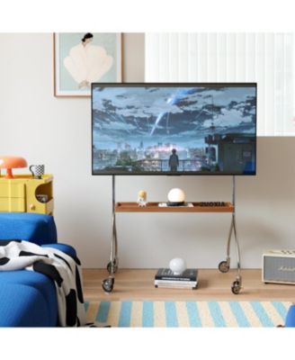 Antique Brown Movable TV Stand