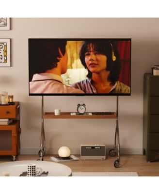 Antique Brown Movable TV Stand