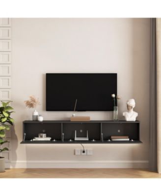 69" MDF Floating Wall Mounted LED TV Stand