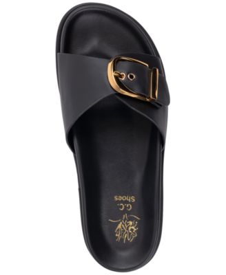 Women's Basel Buckle Slide Footbed Sandals