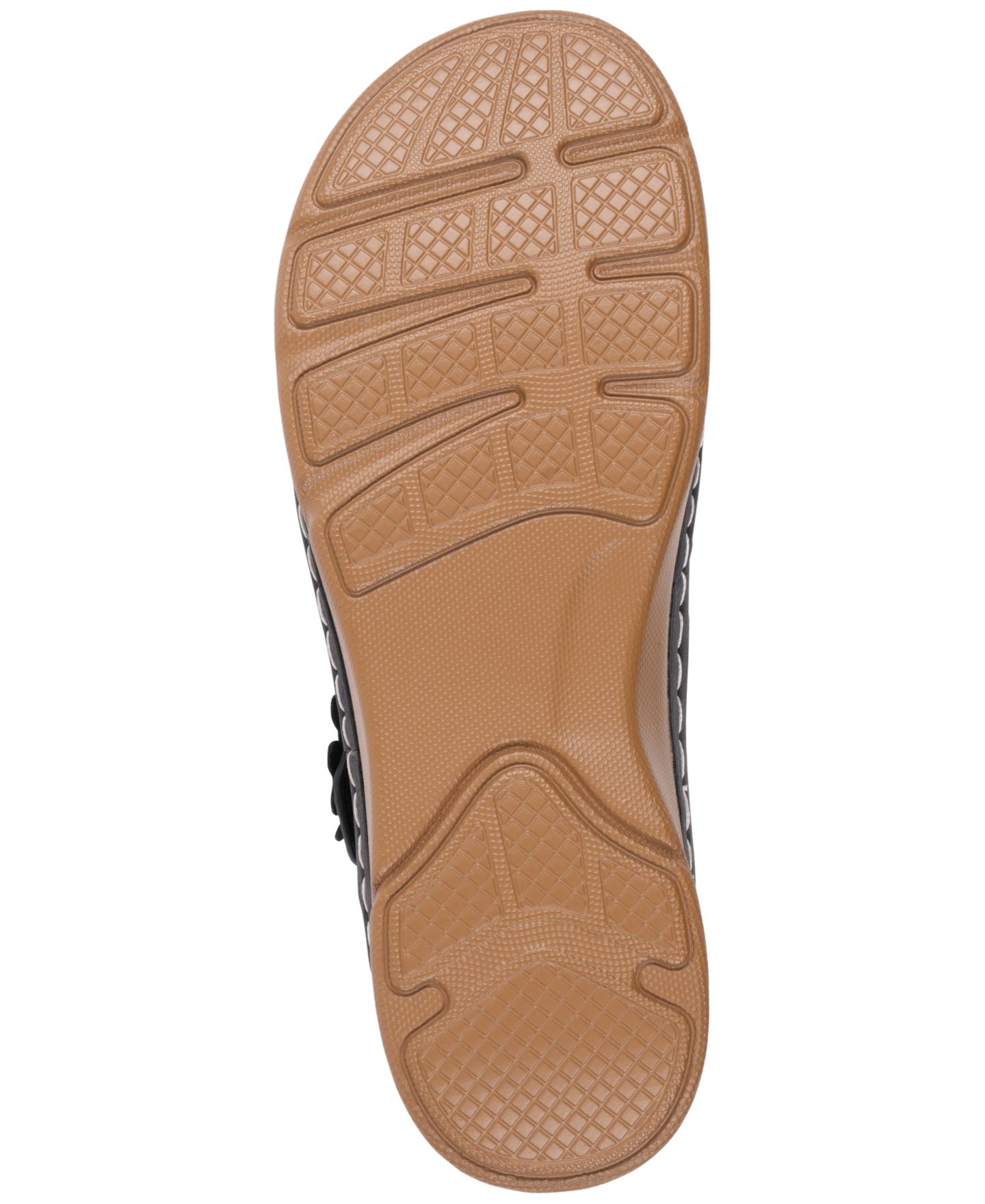 Женские сандалии GC Shoes Cadance Double Band Rosette Comfort, цвет: Чёрный — фото 5