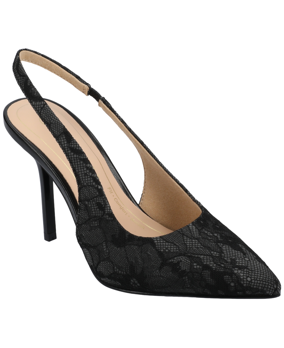 Journee Collection Women's Elenney Pointed Toe Slingback Pumps