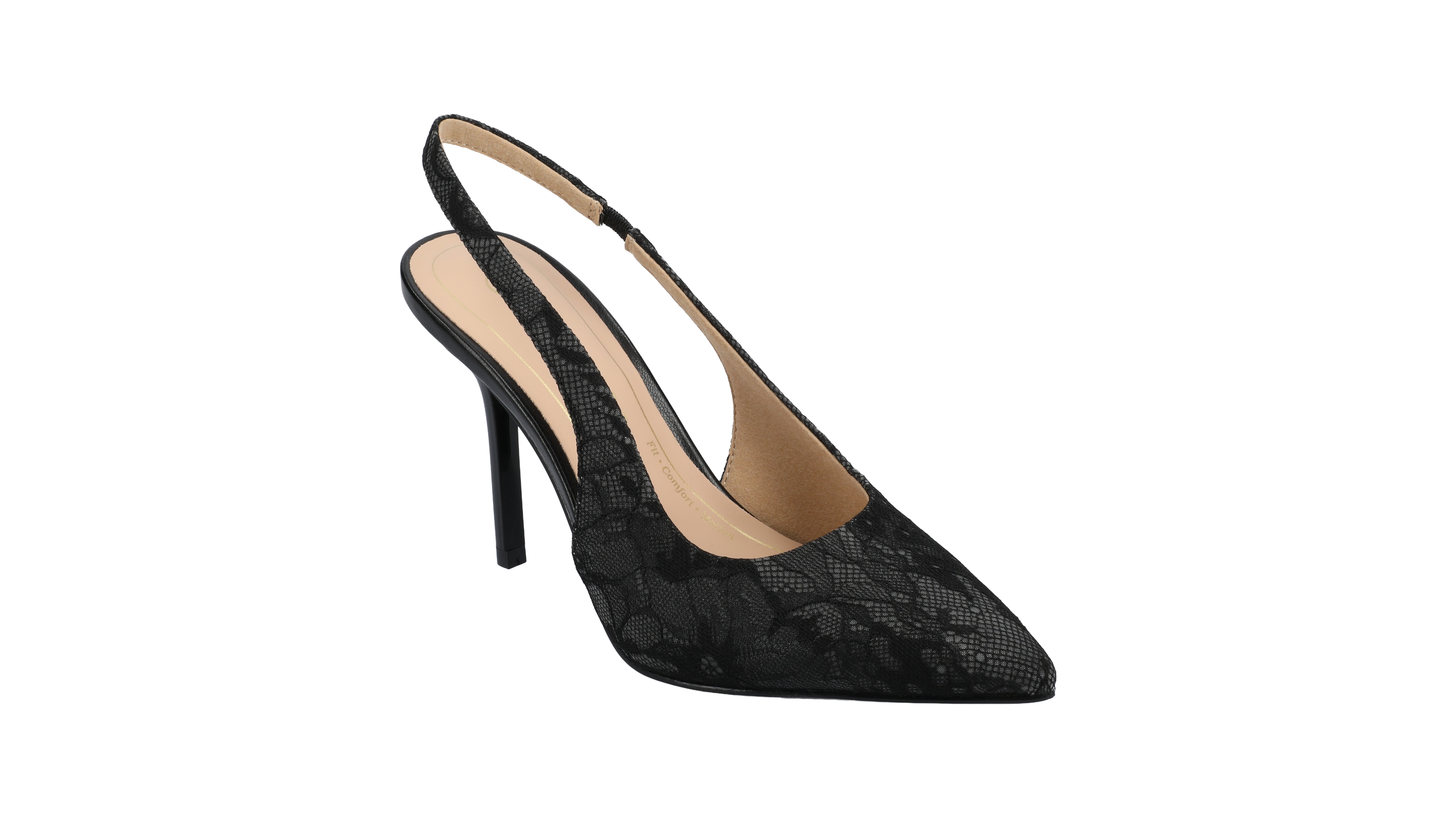 Journee Collection Women's Elenney Pointed Toe Slingback Pumps