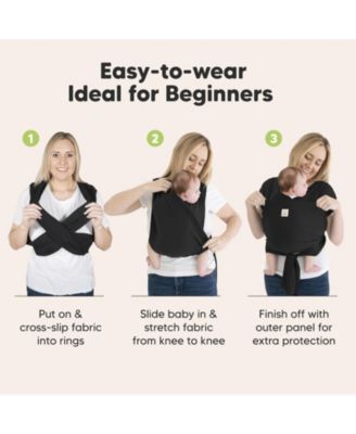 D-Lite Baby Wrap Carrier, Adjustable Baby Carrier, Baby Sling, Newborn, Infant, Toddler 7-44lbs