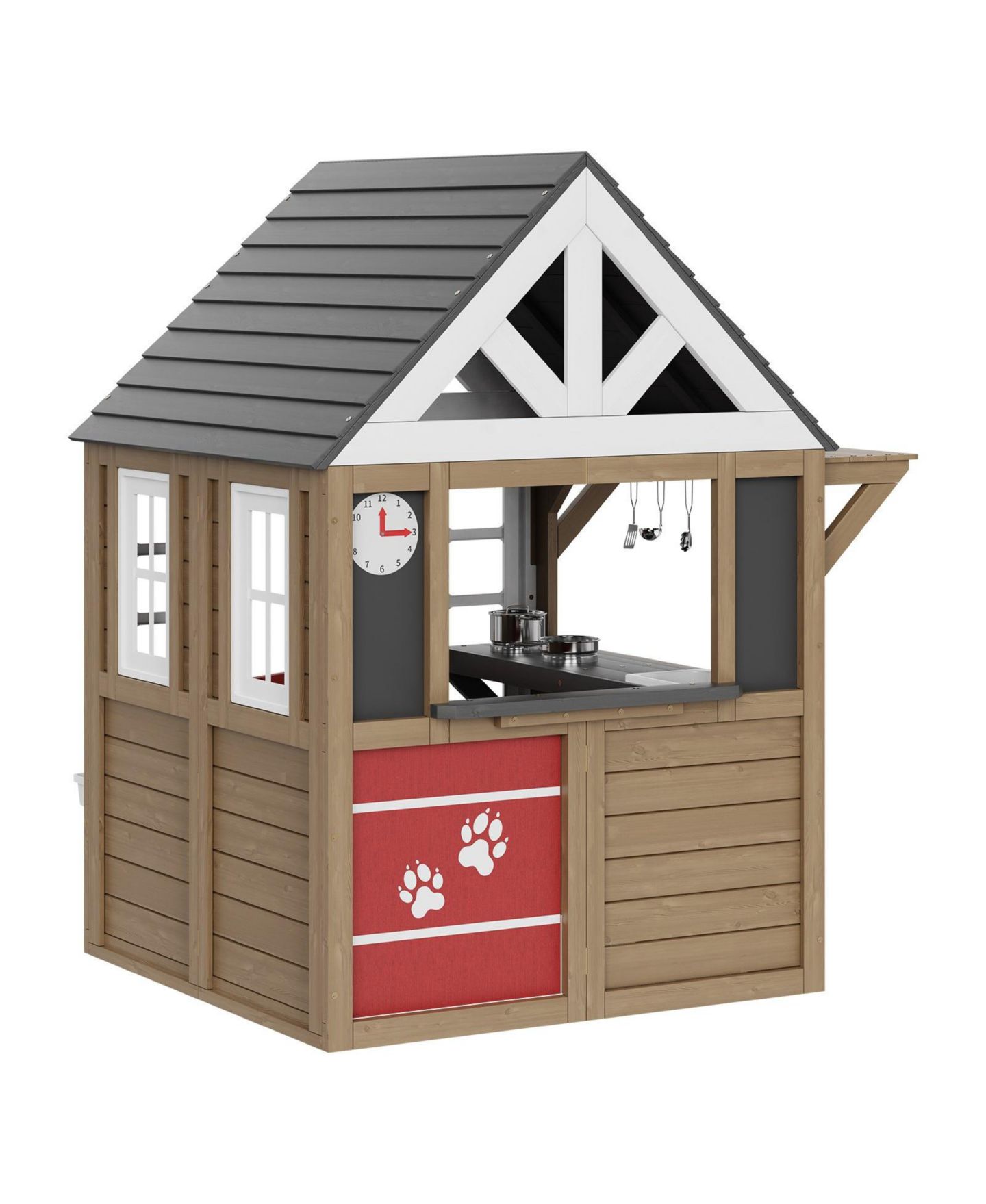 Детская игрушка HONGGE Cedar Kitchen Playhouse, Ages 3+, цвет: Коричневый — фото 11