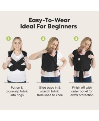 D-Lite Baby Wrap Carrier, Adjustable Baby Carrier, Baby Sling, Newborn, Infant, Toddler 7-44lbs
