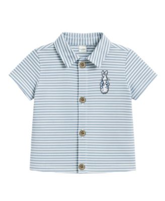 Baby Boys' Peter Rabbit Button-Down Shirt and Shorts, 2-Piece Set