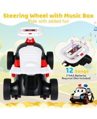 Kids Ride On Push Car with Music Storage Seat and Easy Maneuvering Wheels