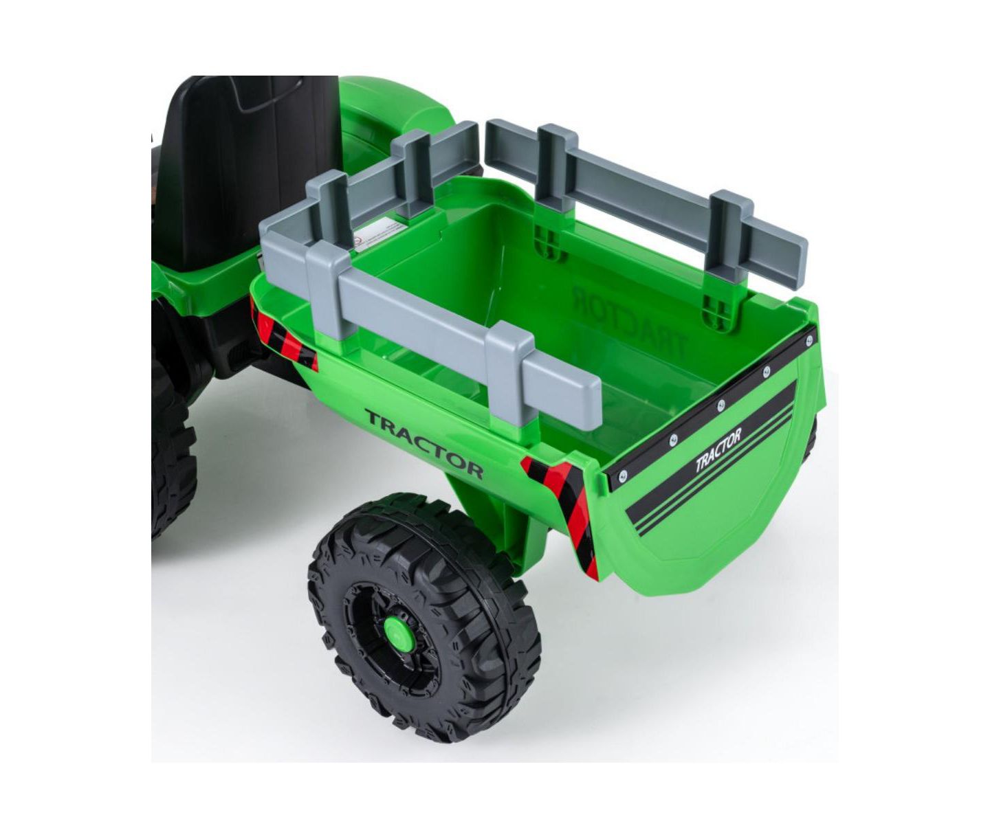 Детская игрушка HONGGE 24V Ride-On Tractor with Detachable Trailer and Remote Control, от 3 лет, цвет: Зелёный — фото 4